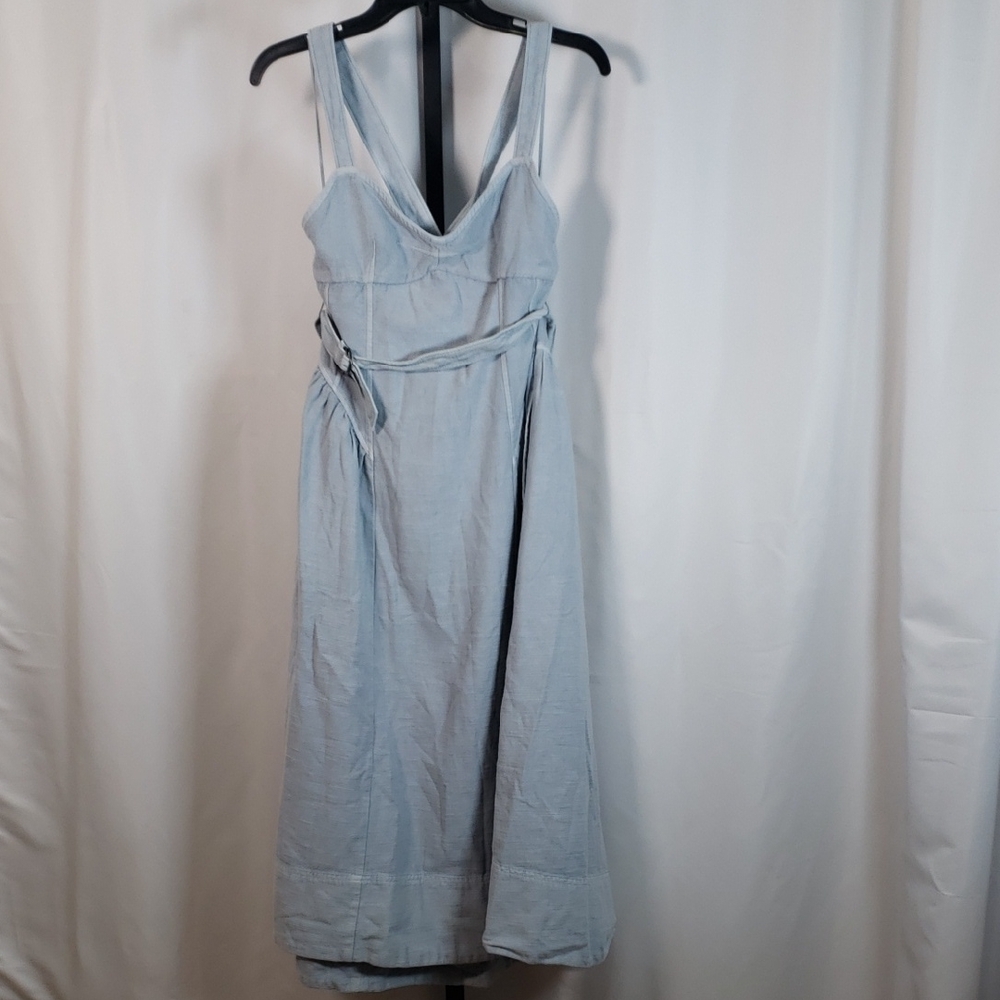 Free People Light Blue Merrick Midi Dress - SZ M - NWT - Picture 5 of 12